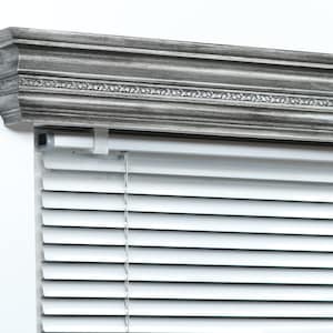 Window Valance Cornice Board, Pelmet Box Wooden Mod. 7, Wall Montage, Many Antique Colors