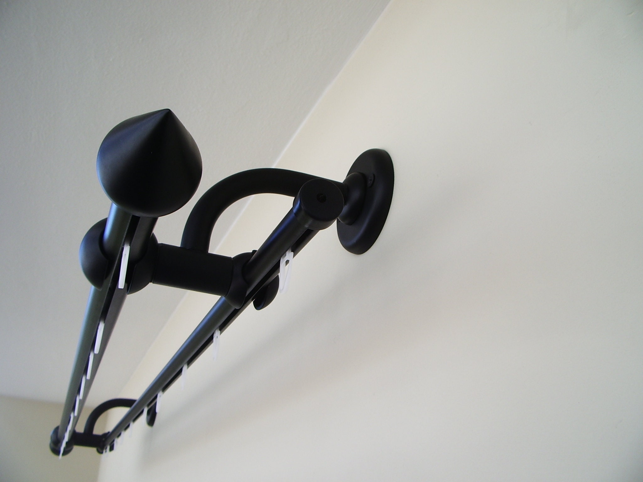 Double Curtain Rail with Different Pipes for Window with | Etsy