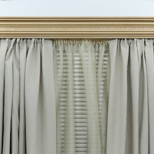 Double Window Cornice & Rail, Wooden Window Valance with Rail, Farmhouse Cornice, Cornice Board, Wall Montage, Many Metallic Colors