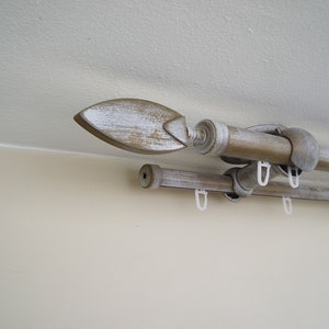 Double Curtain Rail With Different Pipes for Window With - Etsy