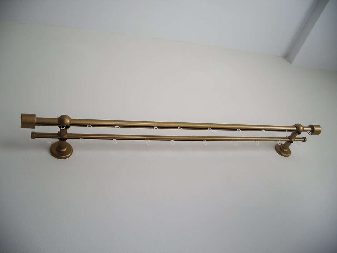 Double Curtain Rail Different Pipes for Window With Rollers, Double ...