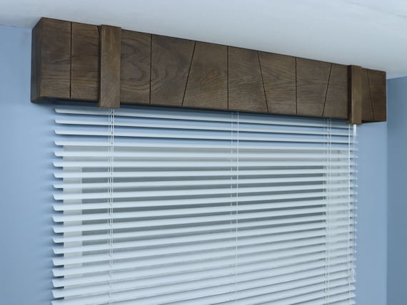 Window Valance Cornice Board Pelmet Box Veneered MDF OAK Mod. 2