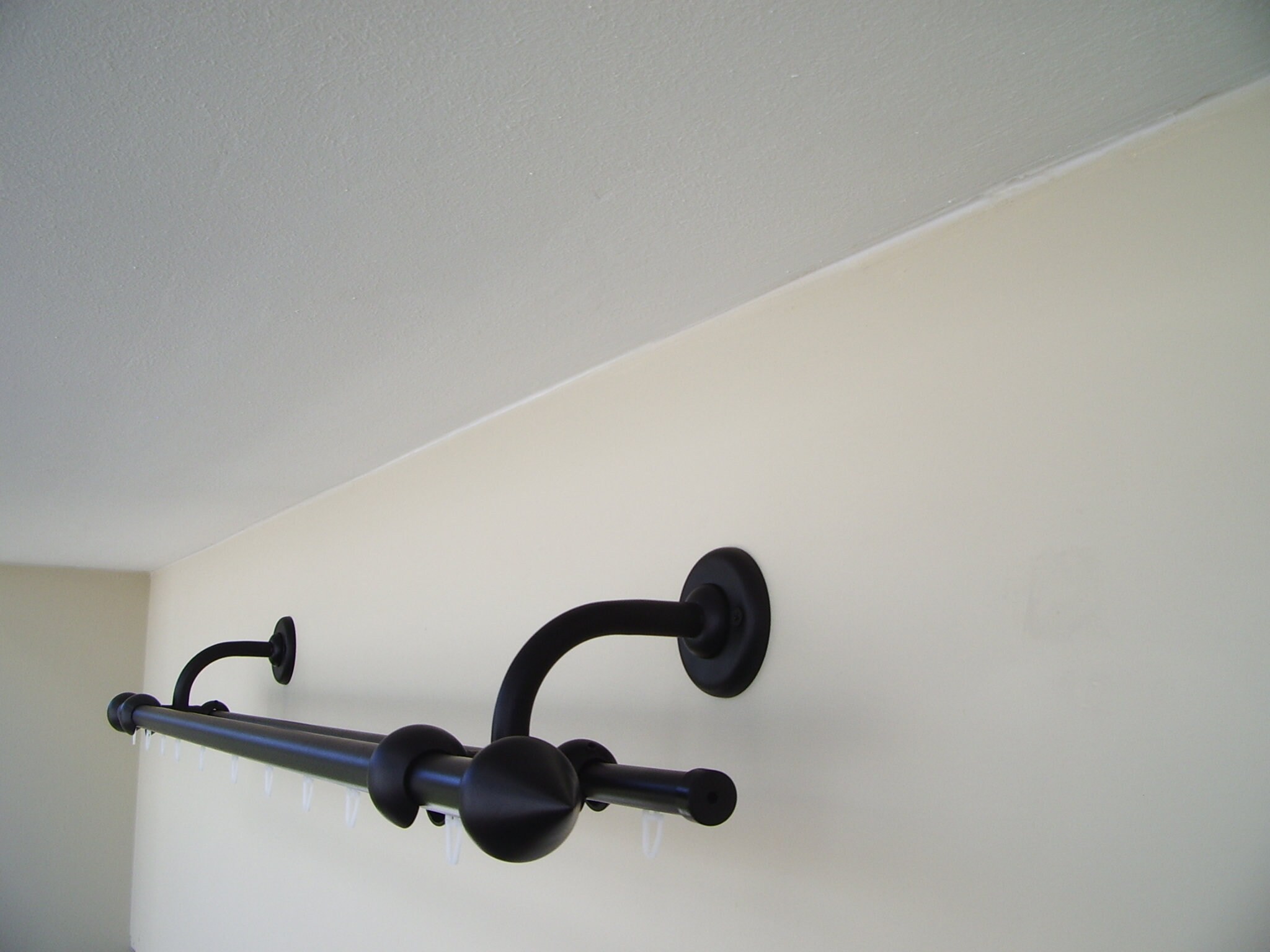 Double Curtain Rail With Different Pipes for Window With - Etsy