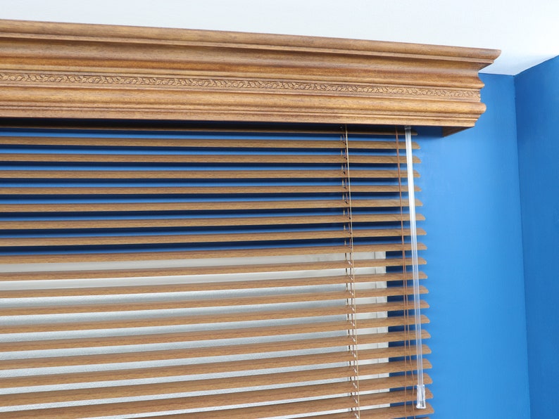 Window Valance Cornice Board Pelmet Box Wooden Mod. 7 Leaf Etsy