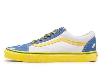Vans X Disney Old Skool Donald Duck Denim Sneakers
