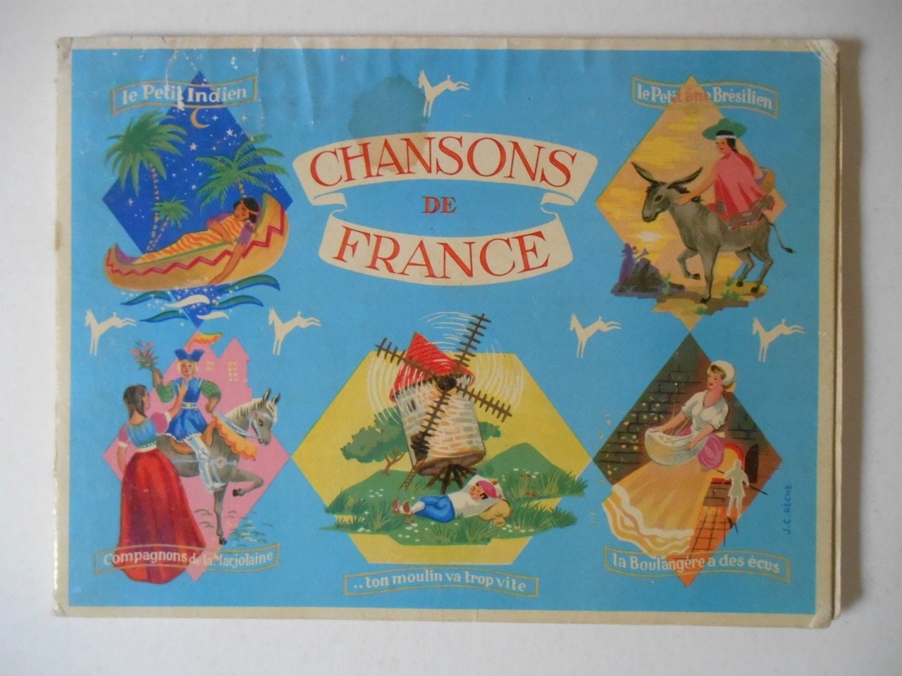 1950s Album Of Images Chocolat Poulain Chansons Of France Etsy