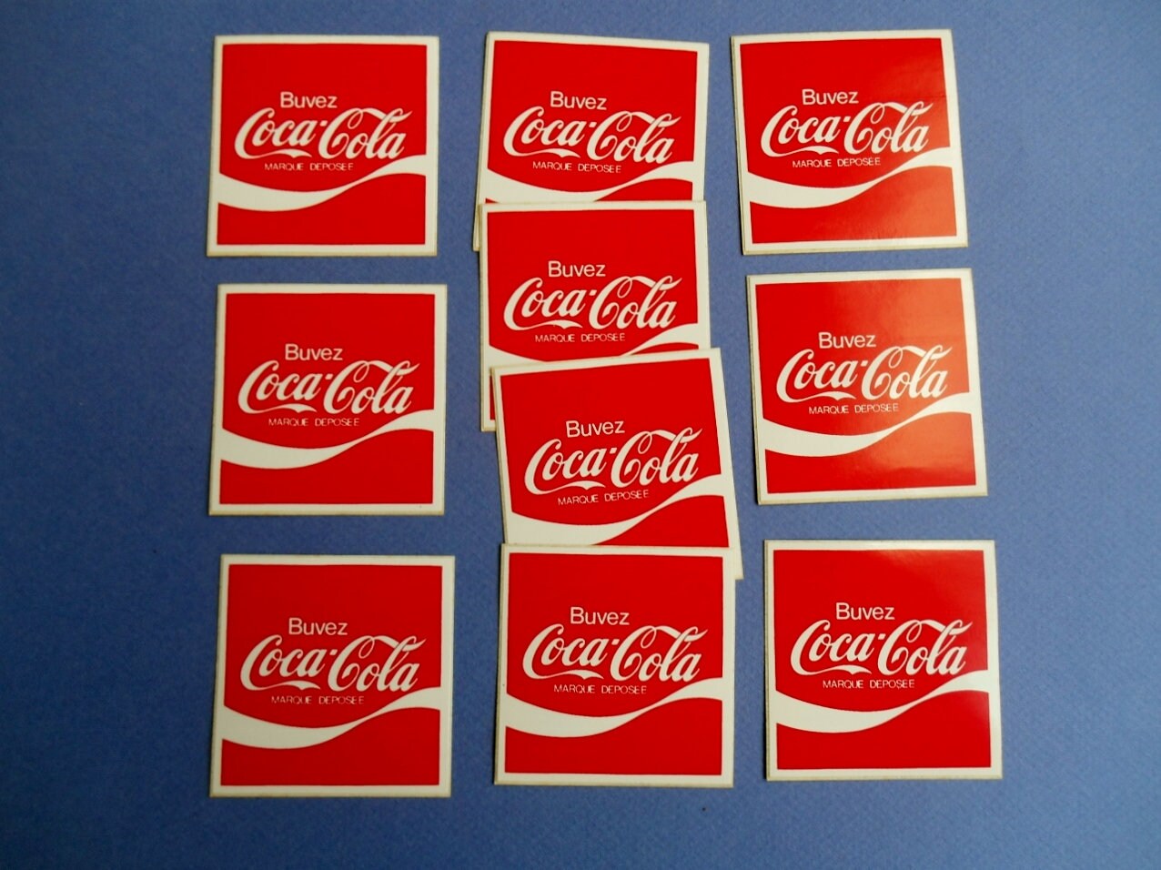 6 teiliges Drink Coca Cola Kühlschrank Aufkleber - Set 5 Cent