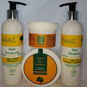T444Z Set completo para el cuidado del cabello: champú desintoxicante y acondicionador con aceite de argán