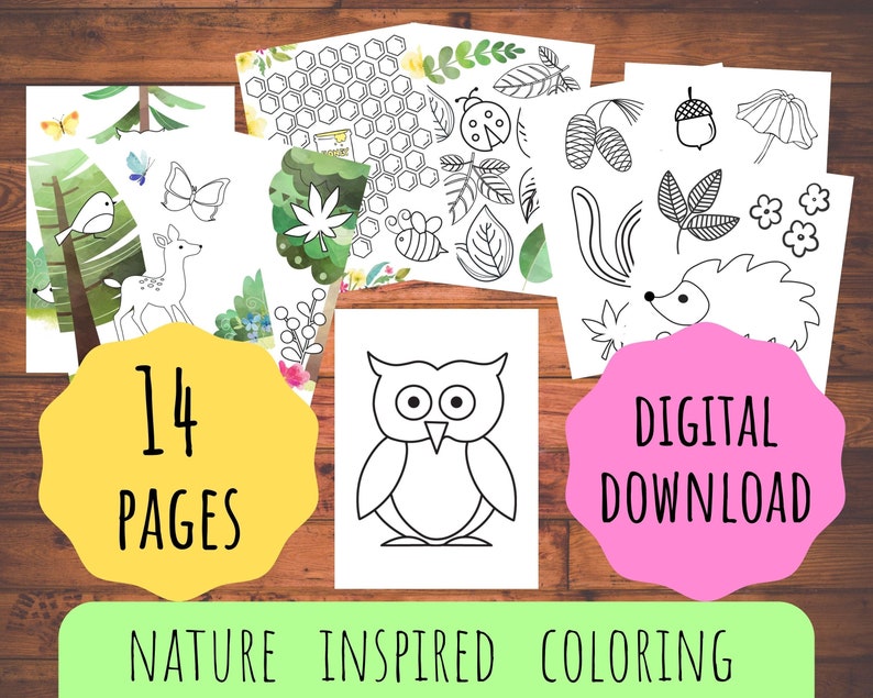 AUSMALBILDER fuer Kinder - zum Ausdrucken - A4 Format - Etsy.de