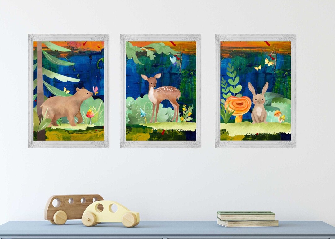 Kids Wall Art (set of 3) - Printable Digital Download - Nursery Decor ...