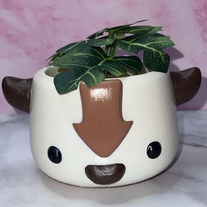 Flying Buffalo Flower Pot Planter Pencil Cup 3D Printed Hand Painted WYSIWYG