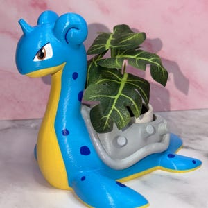 Lapras Flower Pot Planter Pokemon 3D Printed Hand Painted WYSIWYG