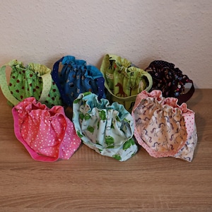 Mädchen Handtasche, Kinderhandtasche, zum Wenden, verschiedene Motive, mit Gummizug, Puppen Wickeltasche