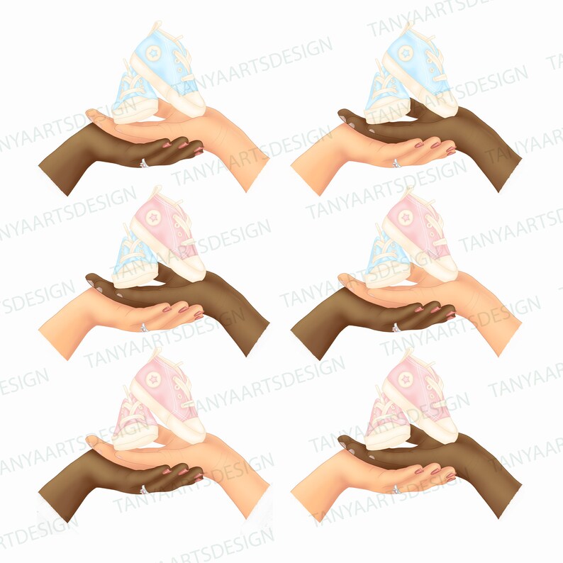it/'s twins Couple clipart Dad clipart Mother and Father clipart printable newborn shoes family holding hands clipart Mom clipart