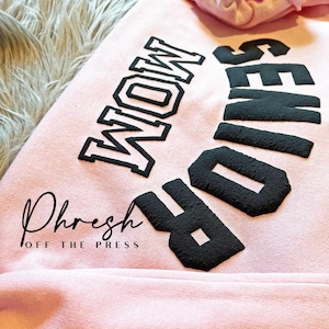 Personalisiertes Senior Puff-Sweatshirt | Benutzerdefiniertes Senior-Sweatshirt | Benutzerdefinierte Mom Sweatshirt