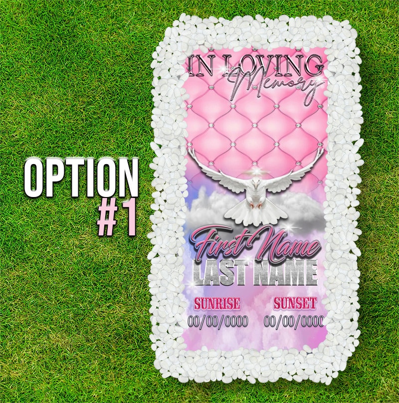 Memorial Grave Blanket, Keepsake, in Loving Memory Grave Blanket