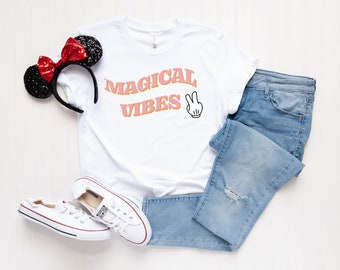 Zauberhafte Vibes Unisex T-Shirt | Disney Shirt | Disney Shirt für Frauen | Disney Tee | Disney World Shirt | Disneyland Shirt | Mickey Shirt