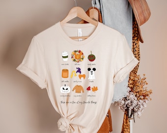 Fall Favorites Unisex T-Shirt | Disney Fall Shirt | Disney Halloween Shirt | Disney Shirt | Fall Shirt | Fall TShirt | Fall Tee | Disney Tee