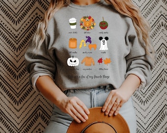 Fall Favorites Unisex Sweatshirt | Disney Sweatshirt | Disney Fall Sweatshirt | Disney Halloween Sweatshirt | Disney Fall | Disney Halloween