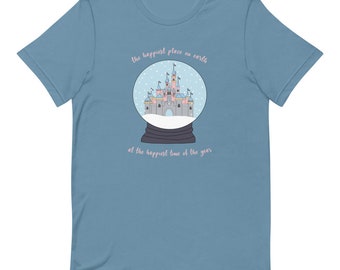 Glücklichste Zeit des Jahres Unisex T-Shirt | Disneyland Shirt | Disneyland Weihnachtsshirt | Disney Weihnachtsshirt | Weihnachtsshirt