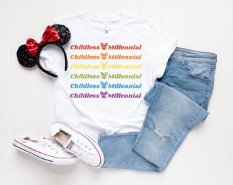 Inparole] Millennial Unisex T-Shirt Camicia Disney Camicia Disney per le donne T-ora Disney Camicia Disney World Camicia Disneyland