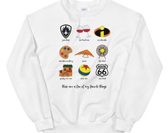 California Adventure Favorites Unisex Sweatshirt | Disney Sweatshirt | Disneyland Sweatshirt | Disney California Adventure Sweatshirt