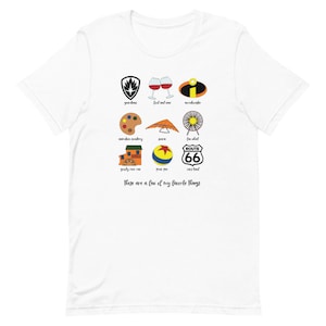 California Adventure Favorites Unisex T-Shirt | Disneyland Shirt | Disney Shirt | Disneyland Vacation | California Adventure Shirt