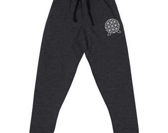 Joggers Unissex Epcot | Calça de moletom Disney | Calças Disney | Loungewear Disney | Presentes Disney para ela | Disney bordada | Roupa Epcot