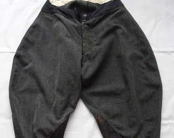 Vintage French Jodhpurs 1940s Coutil Piqué Whipcord 40s