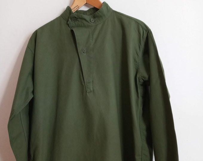 Vintage M55 Swedish Army Shirt 1950s 50s Cotton Olive Green M-55 ...