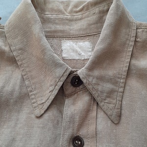 Vintage WW2 Aertex Shirt Australian Army N183 Khaki Desert