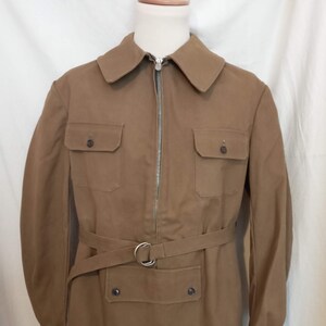 Vintage 1940s 40s French Hunting Smock Jacket Duck Canvas