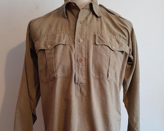 20s〜30sごろ vintage cotton shirts D.stock 1930s 1940s NOS Dress Shirts / Classic Cotton Spread Collar