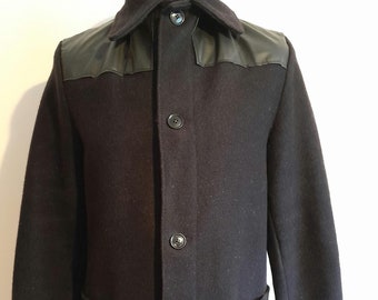 Vintage British Chore Jacket 1960s 60s Harpoon Workwear Blue 