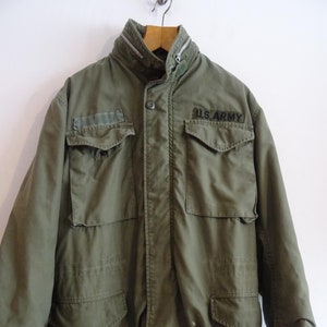 Vintage 1960s M65 Field Jacket: US Army Vietnam War Era Coat (43&quot; chest)