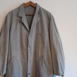 Vintage French Atelier Workcoat - Etsy