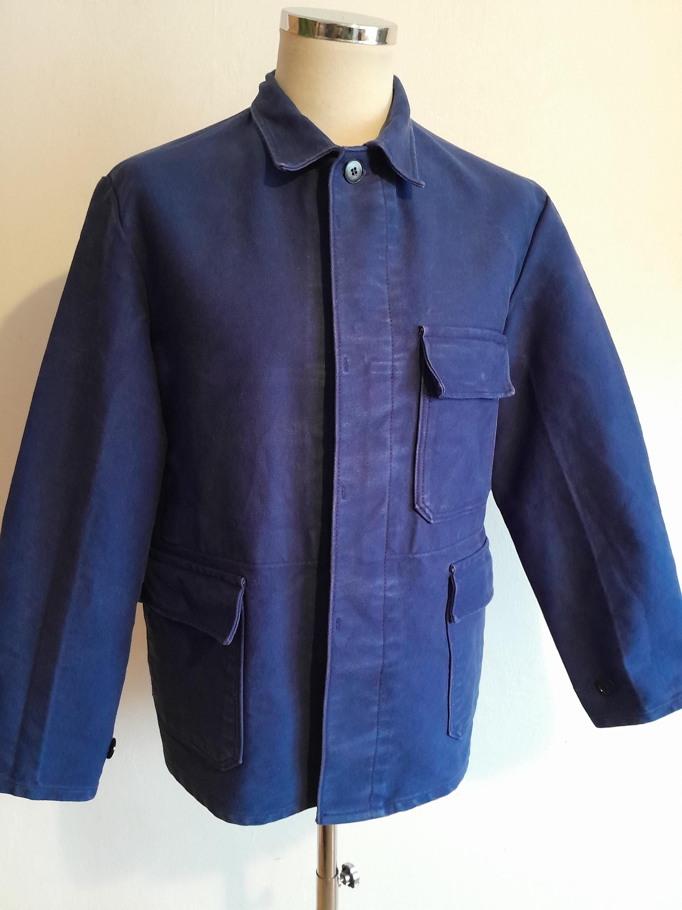 French Workwear Jacket Moleskin - Etsy French Workwear Jacket Moleskin - Etsy