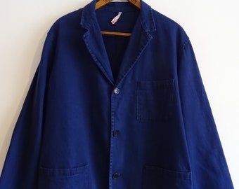 Vintage work chore jacket British 1960s 60s Firestone workwear worker