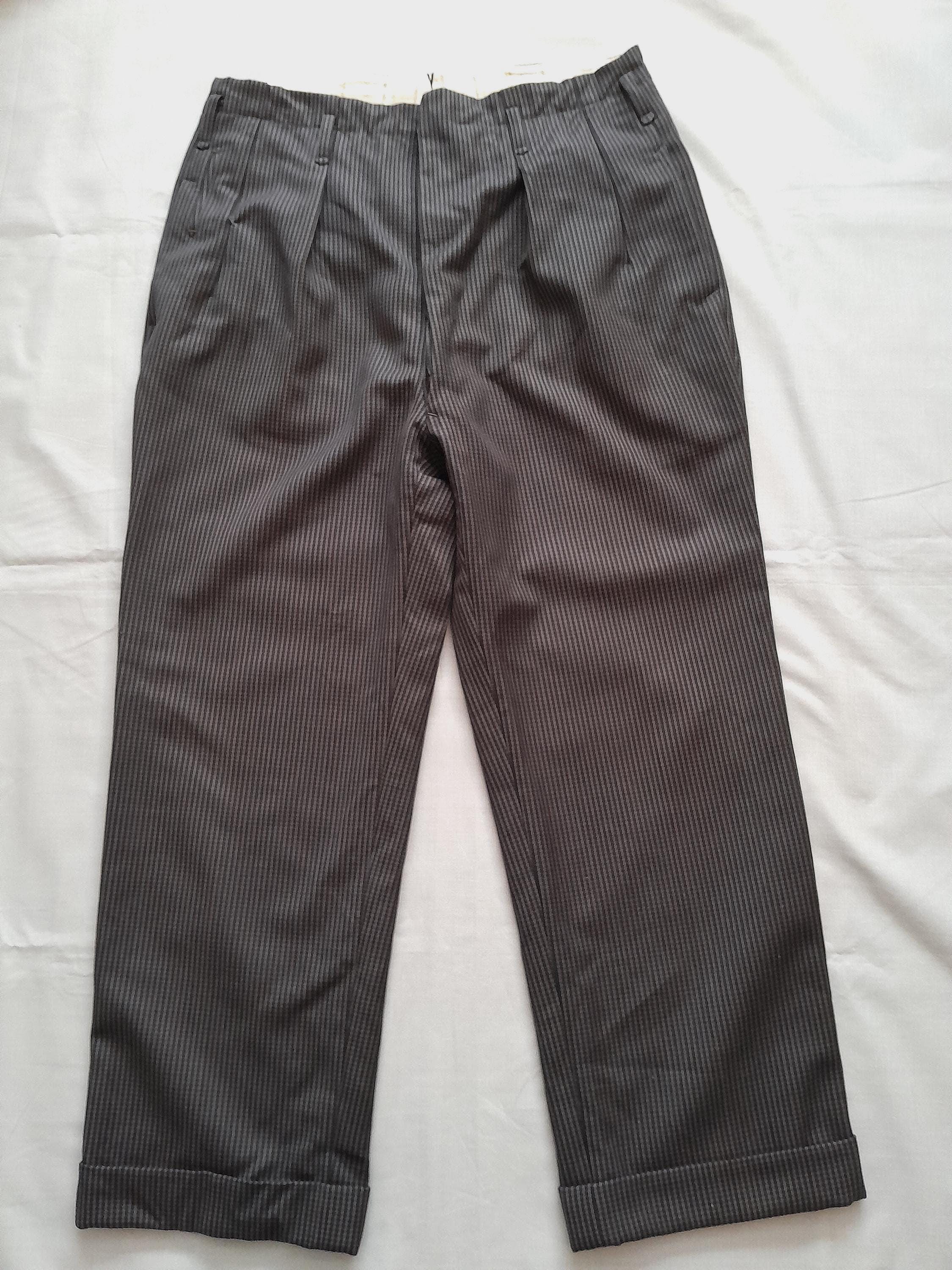 1940s Salt and Pepper Pants - Etsy