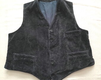 Vintage Antique French Waistcoat Vest 1910s 1920s Vintage 