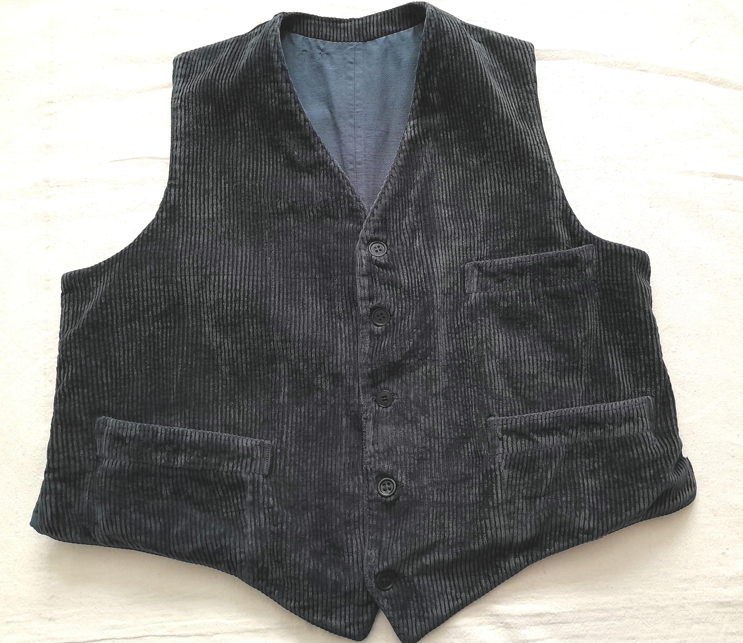Vintage French Corduroy Vest - Etsy Vintage French Corduroy Vest - Etsy