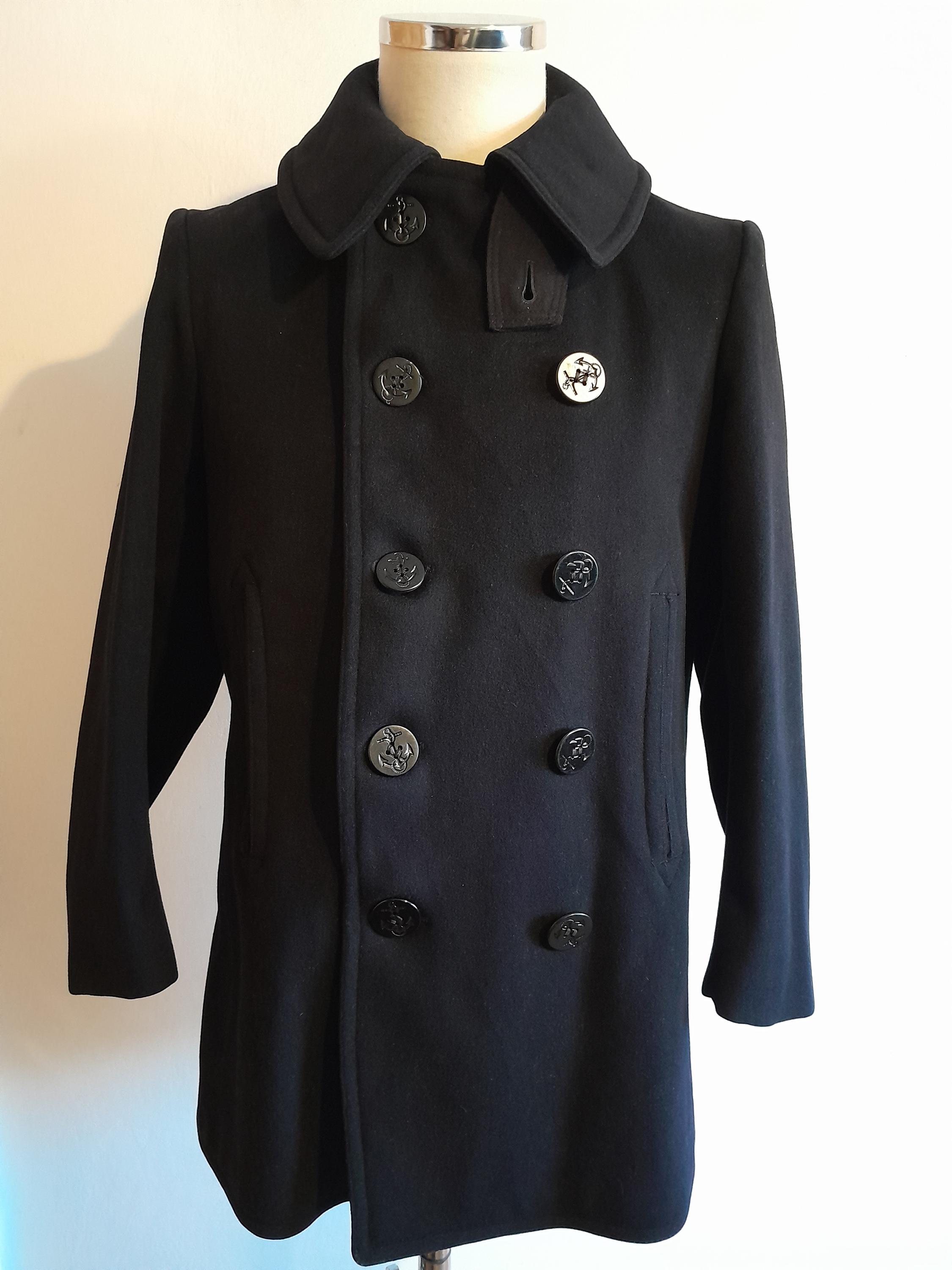 Navy Reefer Coat - Etsy