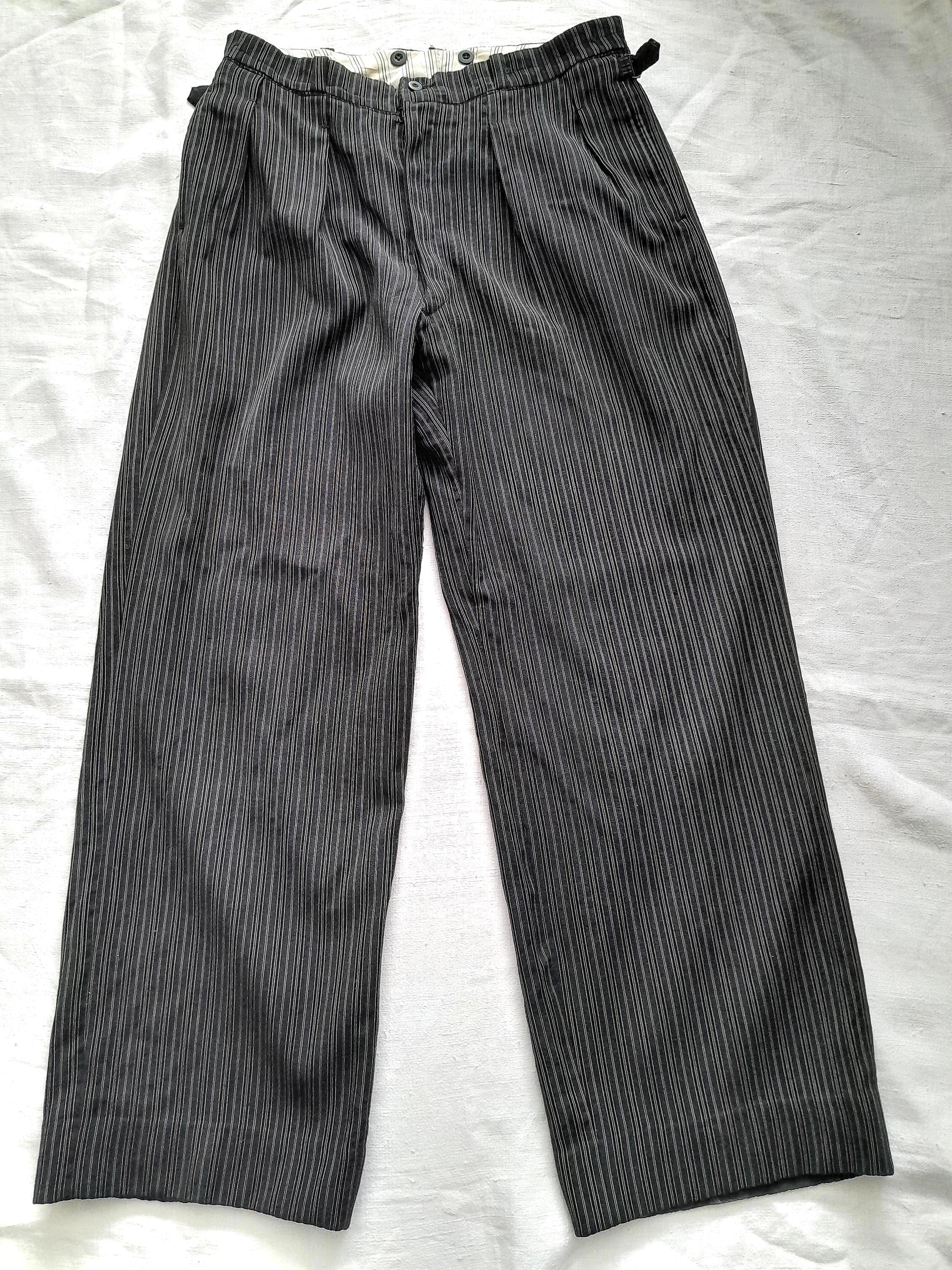 40s〜50s SALT&PEPPER BLACK STRIPE PANTS 1940s Salt and Pepper Pants - Etsy