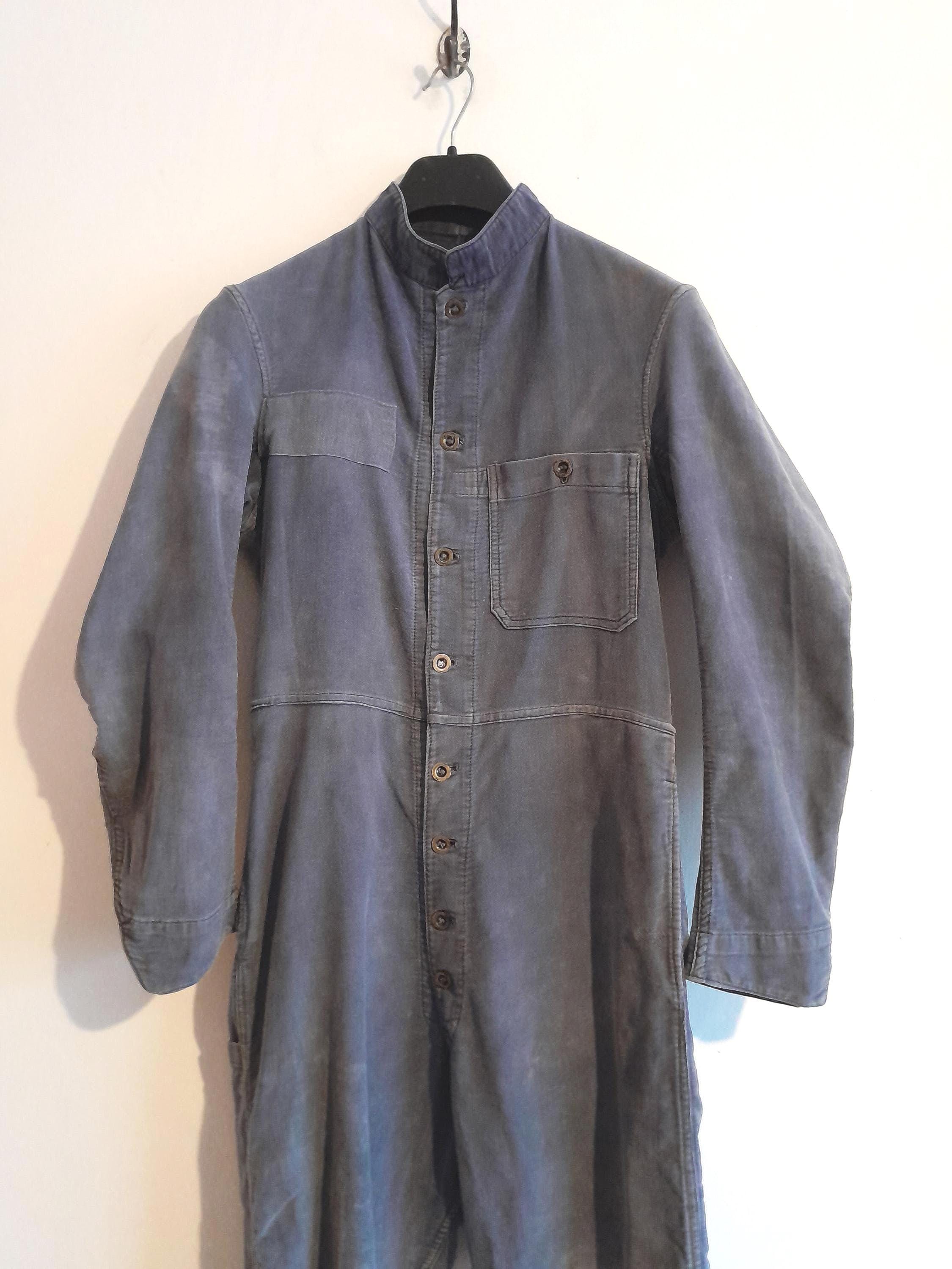 1940年代頃 美品Vinjageカバーオ－ル FREELAND DENIM COVERALL（1940'S/DARK COLOR/SZ 44） - 古着屋