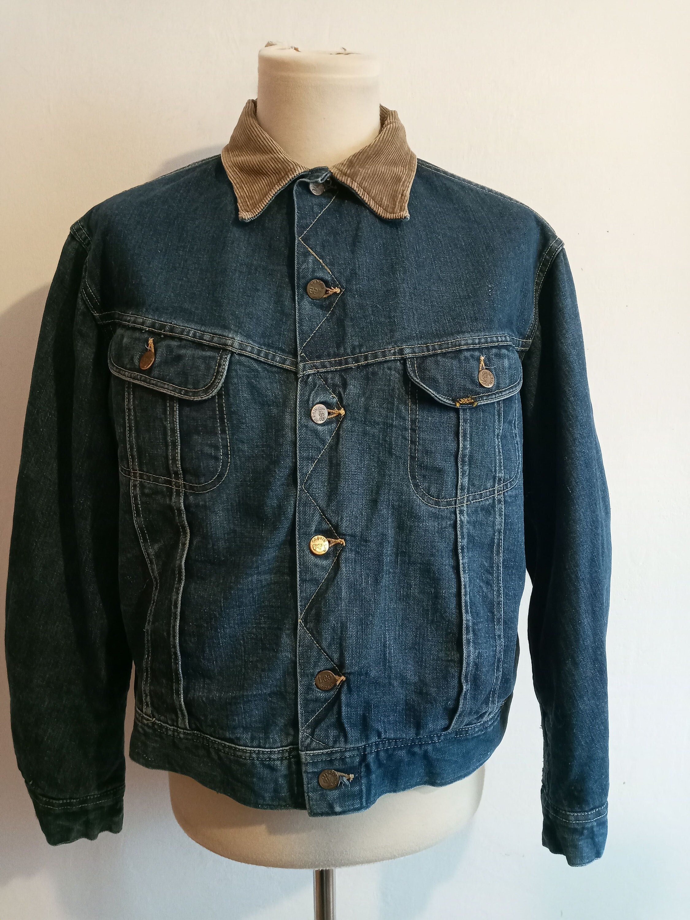 Vintage Lee Storm Rider 101 LJ denim jacket 1960s 60s blanket lined union  made 46 Reg