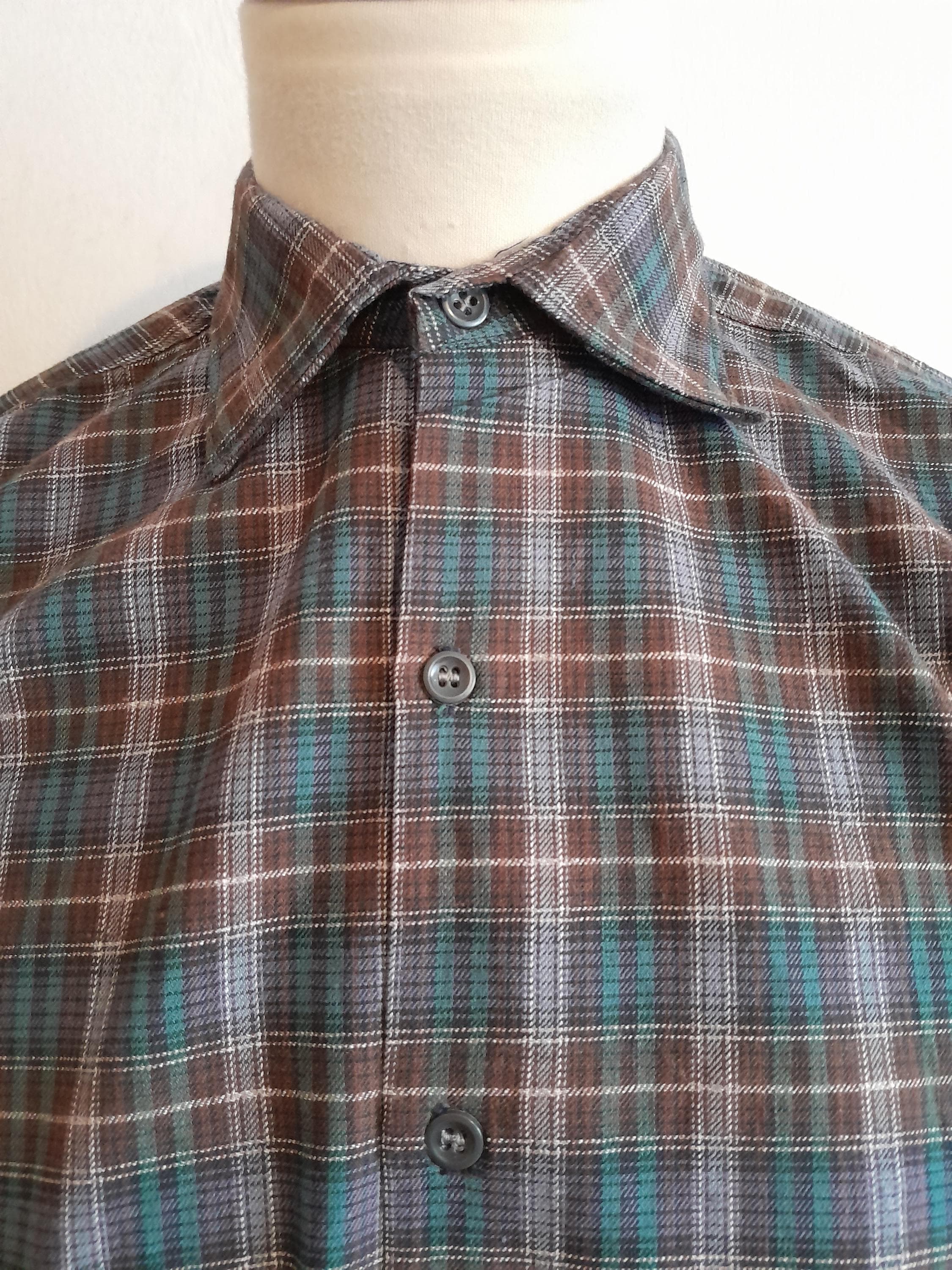 Vintage French Farmer Shirt Deadstock Chore 60s Workwear Le 