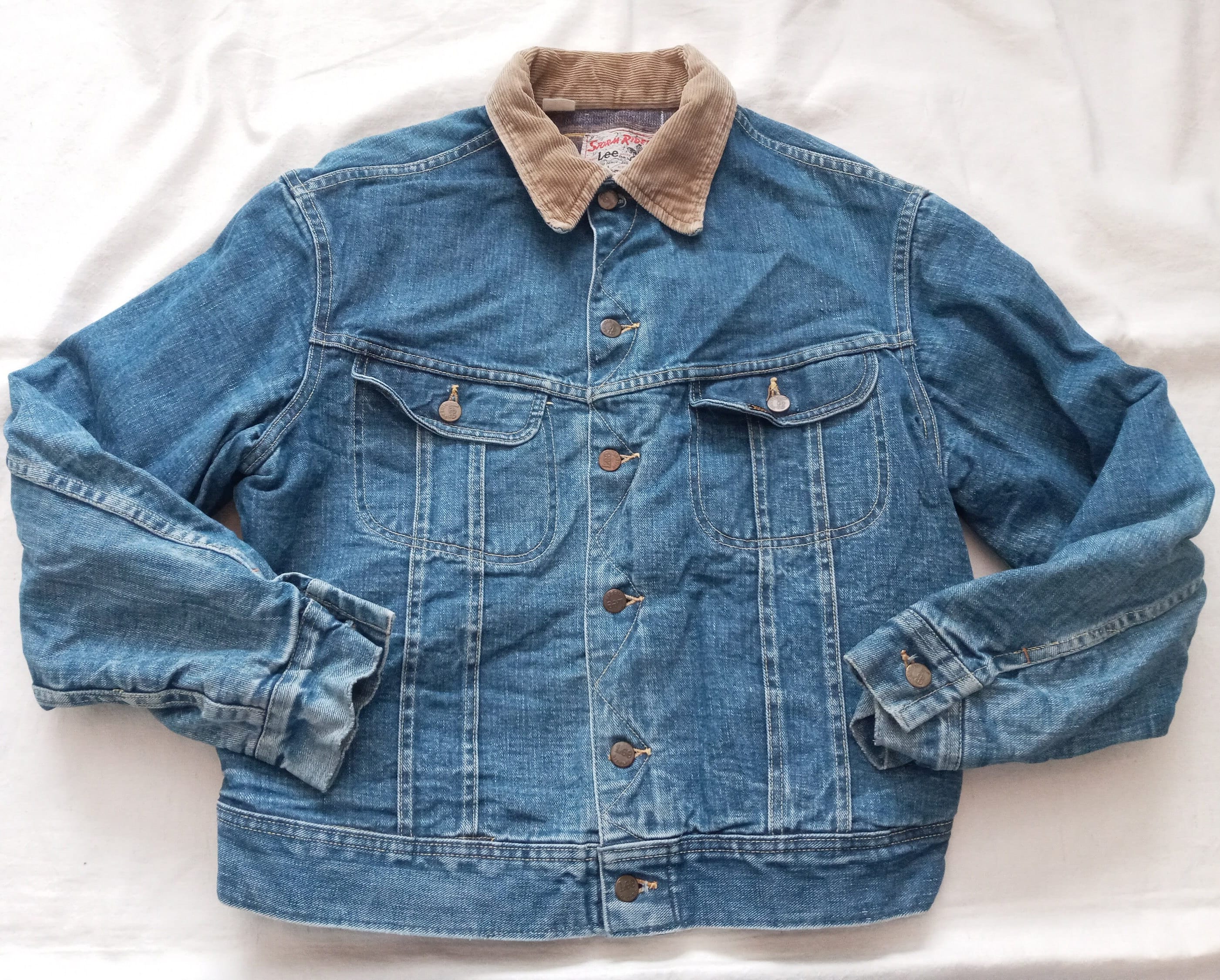 Vtg Lee Storm Rider 101 LJ Denim Jacket 1960s Blanket Lined Vtg Lee Storm Rider 101 LJ Denim Jacket 1960s Blanket Lined