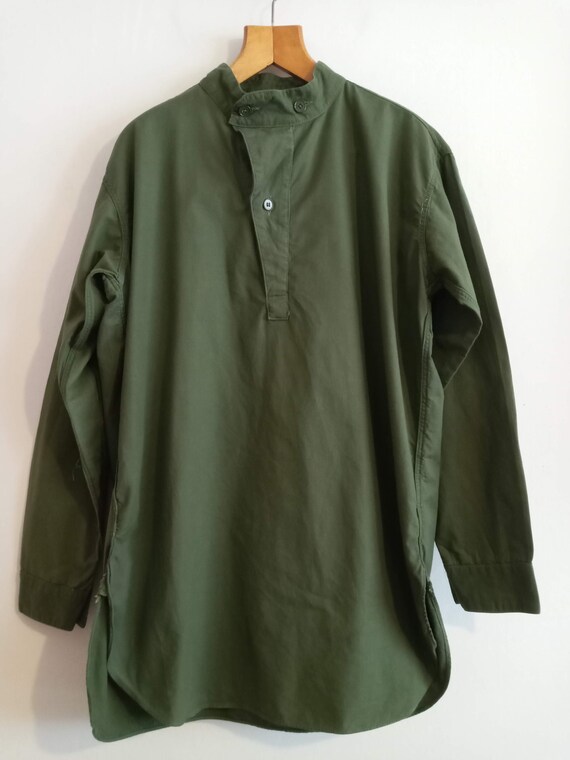 Vintage M55 Swedish Army Shirt 1950s 50s Cotton Olive Green - Etsy