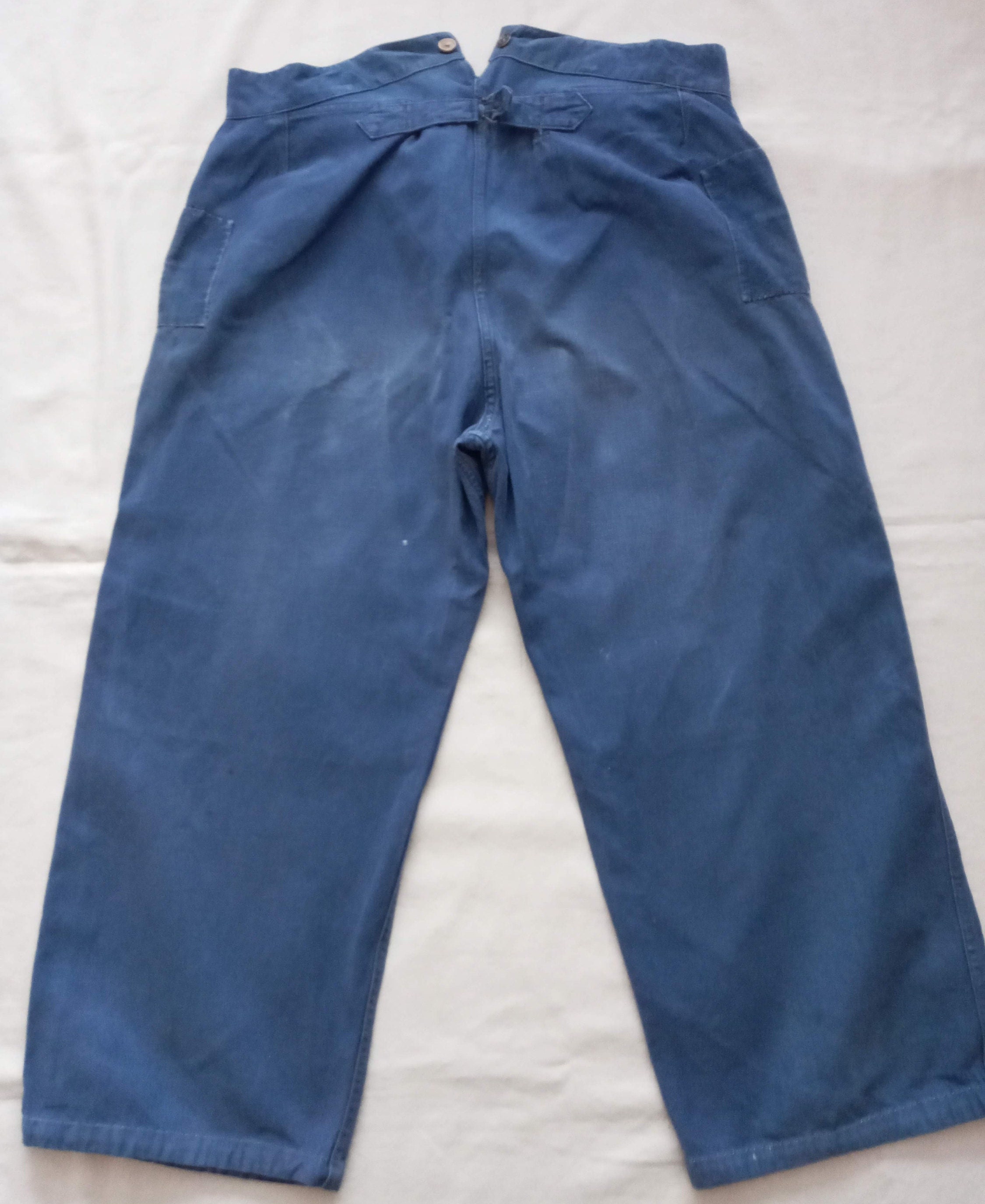 Vintage French Chore Pants 1930s 1940s Workwear Le Tres Vintage French Chore Pants 1930s 1940s Workwear Le Tres