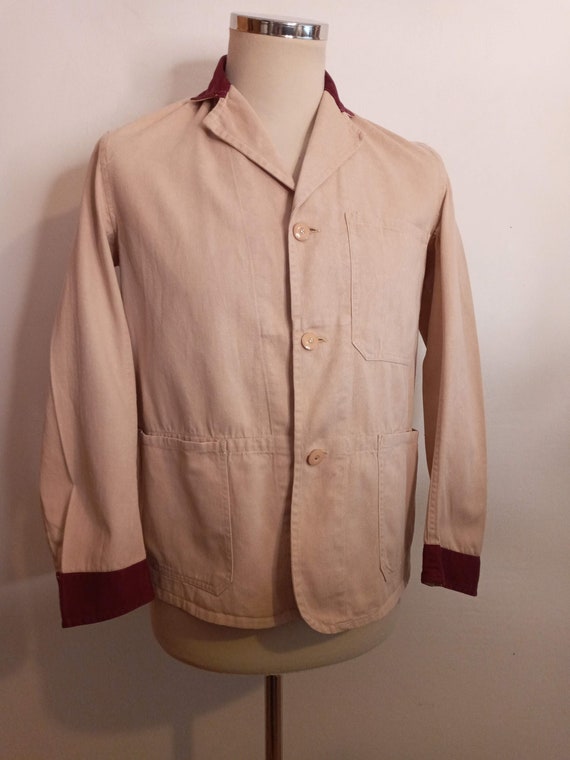 Vintage 1950s 50s British Chore Jacket Workwear Cotton - Etsy Hong ...